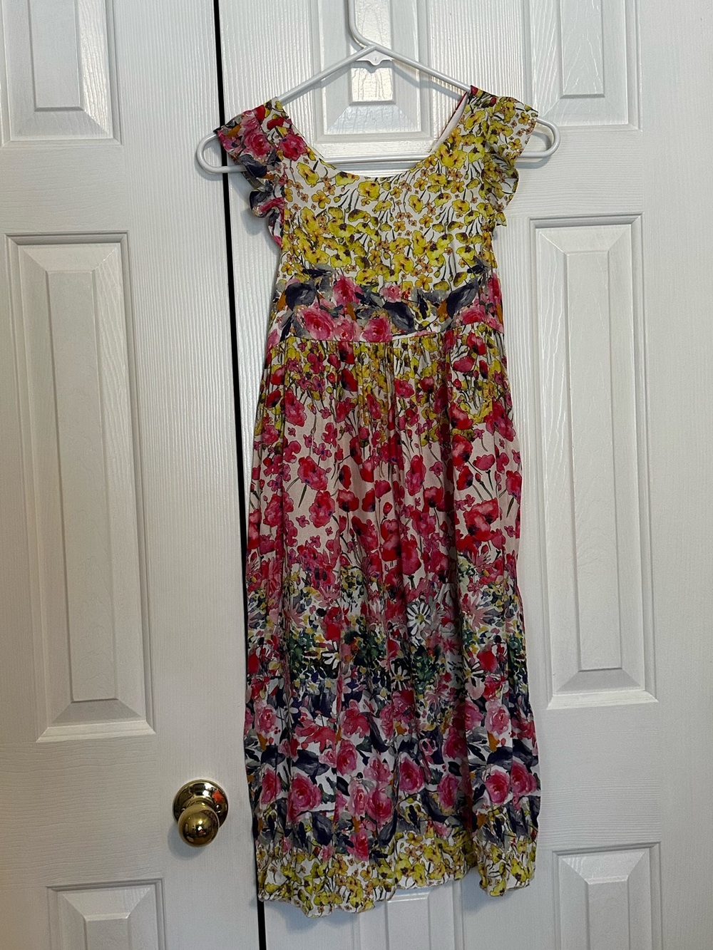 Zara Yellow, Pink and Navy Floral Girls' Sundress